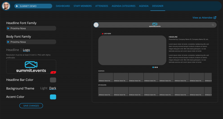 Simple and custom event setup